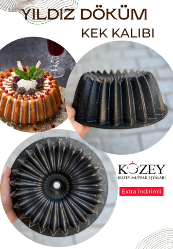 Kuzey Döküm Yıldız Kek Kalıbı