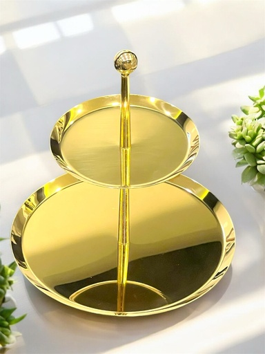 Tiamo Medium Ayaklı Katlı Kurabiyelik Gold